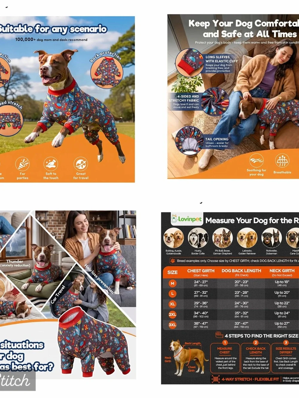 LovinPet Dog Pajamas/Jumpsuits